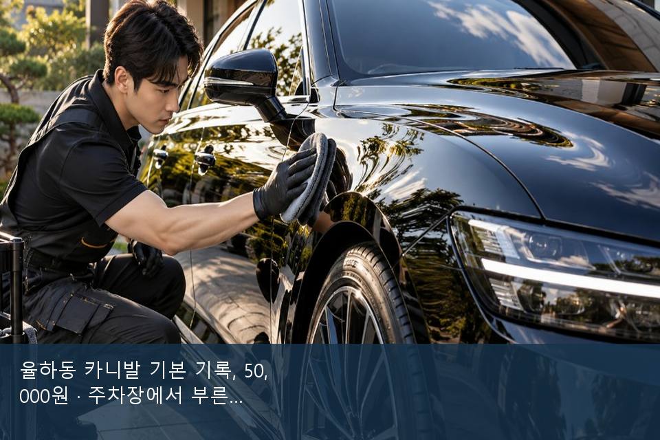 율하동 카니발 기본 기록, 50,000원 · 주차장에서 부른 날